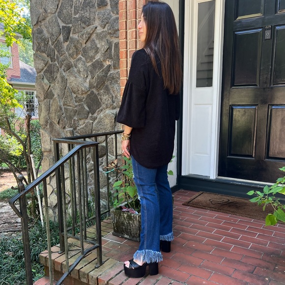 07 Boho Balloons long Sleeves Relax Fit Sweaters Top - Picture 7 of 8